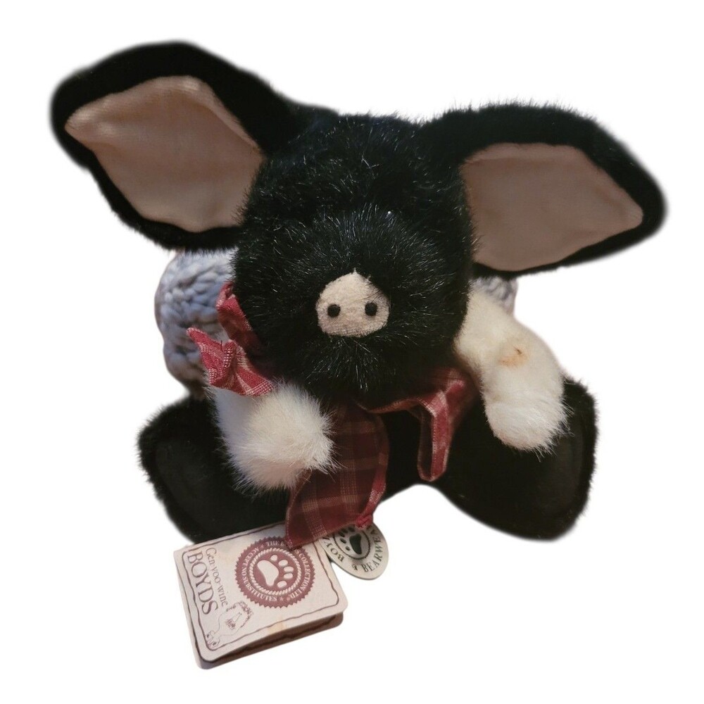 Vintage J.B. Boyds Bears Stuffed Animal Plush Toy "Farley O'Pigg" NWT w/ Blemish